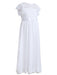 Jewel Neck Pleated Sleeveless Flower Girl Dresses Formal Kids Pageant Dresses
