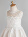 Flower Girl Dresses Jewel Neck Sleeveless Beaded Kids Party Dresses