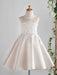 Flower Girl Dresses Jewel Neck Sleeveless Beaded Kids Party Dresses
