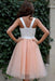 Knee Length Sweetheart Straps Tulle Homecoming Cheap Short Prom Dress - Prom Dresses