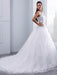 Lace Appliques Ball Gown Wedding Dresses - wedding dresses