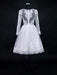 Lace Appliques Pearls Long Sleeves Wedding Dresses - wedding dresses