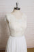 Lace Chiffon A-line Court Train Wedding Dress - Wedding Dresses