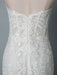 Lace Wedding Dress Mermaid Sweetheart Strapless Sleeveless Floor Length With Train Bridal Dresses