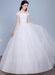 Lace Wedding Dress Off The Shoulder Floor Length Lace Up Applique Bridal Dress With Beads Sequins