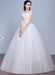 Lace Wedding Dress Off The Shoulder Floor Length Lace Up Applique Bridal Dress With Beads Sequins