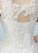 Lace Wedding Dress Scoop Neck Sleeveless Satin Net Lace Up Bridal Dress With Beads