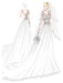 Lace Wedding Dresses 2021 chiffon v neck a line long sleeve lace applique beach wedding bridal dress with train free customization