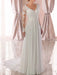 Lace Wedding Dresses 2021 chiffon v neck a line long sleeve lace applique beach wedding bridal dress with train free customization