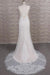 Latest V-neck Appliques Tulle Mermaid Wedding Dress - Wedding Dresses