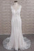Latest V-neck Appliques Tulle Mermaid Wedding Dress - Wedding Dresses