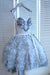 Lavender Sweetheart Beading Short Homecoming with Ruffles Unique Tulle Dress - Prom Dresses