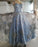 Light Blue Sleeveless Prom Dress with Lace Floor Length Evening Dresses - Prom Dresses