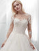 Long Sleeves Lace Ball Gown Wedding Dresses - wedding dresses