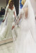 Long Sleeves V-neck Sheer Back Mermaid Wedding Dress - Wedding Dresses
