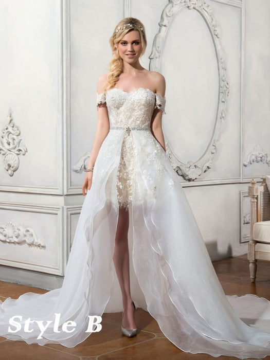 Lovely Wedding Dress With Detachable Skirt Kleinfeld - Bridelily