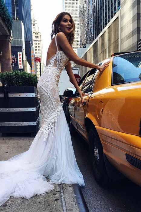 Luxurious Lace Mermaid Trumpet Wedding Dress 2020 - Bridelily