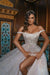 Luxurious Off-the-Shoulder Crystals Ball Gown with Front Slit Chapel Train Wedding Dress - 婚纱