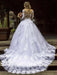 Luxury Long Sleeves Lace Ball Gown Wedding Dresses - wedding dresses
