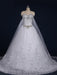 Luxury Sweetheart Crystal Ball Gown Wedding Dresses - White / Floor Length - wedding dresses