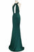 Marvelous Fabulous Fascinating Sexy Halter Mermaid Prom Jade Backless Long Evening Dress - Prom Dresses
