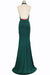 Marvelous Fabulous Fascinating Sexy Halter Mermaid Prom Jade Backless Long Evening Dress - Prom Dresses