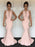 Mermaid Jewel Sleeveless Sweep/Brush Train With Ruched Silk like Satin Dresses - Prom Dresses