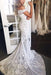 Mermaid Lace Appliques Sheer Mermaid Wedding Dress - Wedding Dresses