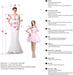 Mermaid Tulle Beach White Lace Appliques Wedding Dress - Wedding Dresses