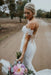 Mermaid Tulle Bohemian Dress Off the Shoulder Lace Beading Wedding Dresss - Wedding Dresses