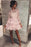 Mini Long Sleeve Jewel Homecoming Cute Sweet 16 A-line Lace Cocktail Dress - Prom Dresses