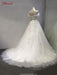 Modest Sweetheart Beaded Pearls Tulle Wedding Dresses - wedding dresses