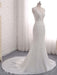 Modest V-Neck Lace Mermaid Wedding Dresses - wedding dresses