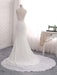 Modest V-Neck Lace Mermaid Wedding Dresses - wedding dresses