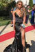 Modest V-Neck Side Slit Sleeveless Floor Length Prom Dresses - Prom Dresses