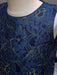 Flower Girl Dresses Navy Blue Jewel Neck Polyester Lace Polyester Tulle Sleeveless Ankle-Length A-Line Embroidered Kids Party Dresses