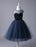 Flower Girl Dresses Navy Blue Sweetheart Neckline Tutu Dress Bow Sash Short Kids Formal Party Dress