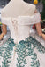 New Arrival Ball Gown Off the Shoulder Prom with Green Appliques Quinceanera Dress - Prom Dresses