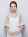 New Embroidered Lace Summer Cape Wedding Wraps | Bridelily - White / One Size - wedding wraps