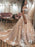 Off Shoulder Champagne Lace Long Prom Dresses, Champagne Lace Formal Dresses, Champagne Evening Dresses 