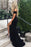 Off Shoulder Mermaid Black Long Prom Dresses with Leg Slit, Mermaid Black Formal Graduation Evening Dresses 