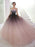 Off Shoulder Ombre Tulle Long Prom Gown, Ombre Tulle Formal Prom Evening Dresses