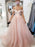 Off Shoulder Open Back Pink Long Prom Dresses, Off the Shoulder Pink Formal Dresses, Pink Evening Dresses