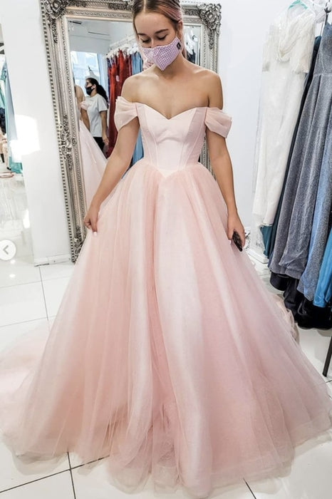 Off Shoulder Open Back Pink Long Prom Dresses, Off the Shoulder Pink Formal Dresses, Pink Evening Dresses