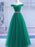 Off Shoulder Sequins Burgundy/Green Long Prom Dresses, Off Shoulder Burgundy Formal Dresses, Green Evening Dresses