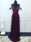 Off Shoulder Two Pieces Purple Lace Beaded Long Prom Dresses, 2 Pieces Purple Lace Formal Graduation Evening Dresses