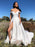 Off Shoulder White Satin Long Prom Dresses with High  Off the Shoulder White Formal Graduation Evening Dresses