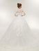 Off-The-Shoulder Lace Ball Gown Wedding Dresses - wedding dresses