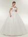 Off-the-Shoulder Lace-Up Ball Gown Wedding Dresses - wedding dresses