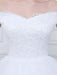 Off-the-Shoulder Lace-Up Ball Gown Wedding Dresses - wedding dresses